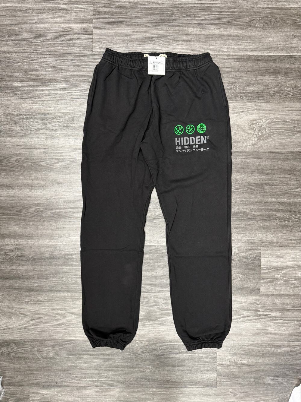 Hidden NY Broadcast Circles Sweatpants Black 2XL New